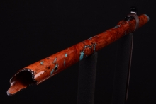 Salmon Gum Burl Native American Flute, Minor, Mid F#-4, #G24B